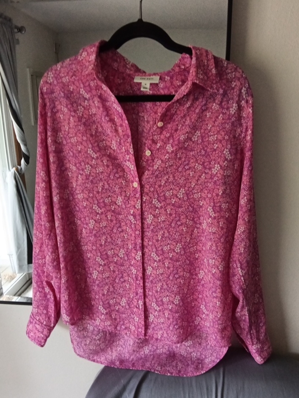 On 34th Pink Floral Button-Down Shirt